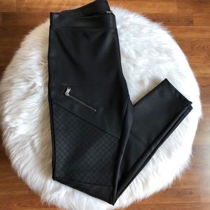 Express Faux Leather Moto Leggings